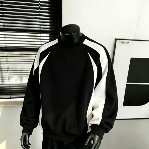 Men's Deconstructed Heavyweight Patchwork Crewneck Sweatshirt